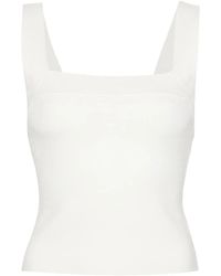 Jonathan Simkhai - Square-Neck Knitted Top - Lyst