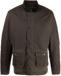 Barbour - Brunden Wax Corduroy-collar Jacket - Lyst