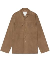 Nanushka - Kohar Flap-Pocket Leather Shirt Jacket - Lyst