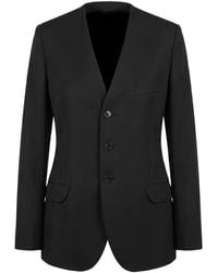 Jil Sander - Collarless Single-Breasted Blazer - Lyst