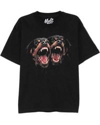 Melt - Dog-Print T-Shirt - Lyst
