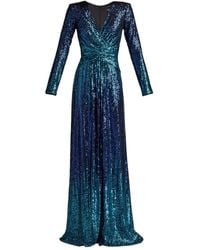 Tadashi Shoji - Abito Evona A Maniche Lunghe Con Paillettes - Lyst