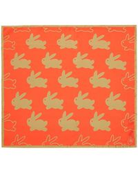 JW Anderson - Bunny-Print Silk Scarf - Lyst