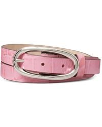Tory Burch - Ceinture À Embossage Façon Croco Et Boucle Oversize - Lyst