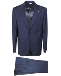 Manuel Ritz - Micro-Pattern Suit - Lyst