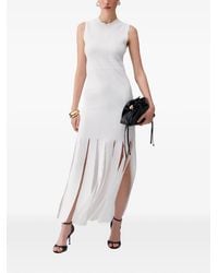 Liu Jo - Knit Dress With Fringes - Lyst