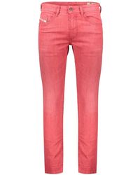 DIESEL - Button Skinny Jeans - Lyst