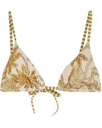 Eres - Hamac Palm-Print Triangle Bikini Top - Lyst