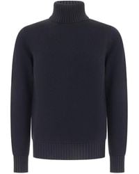 Alpha Studio - Roll-Neck Fine-Knit Sweater - Lyst