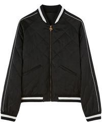 Palm Angels - Logo-Embroidered Quilted Jacket - Lyst