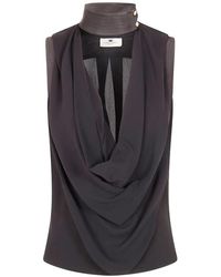 Elisabetta Franchi - Sleeveless Shirt - Lyst