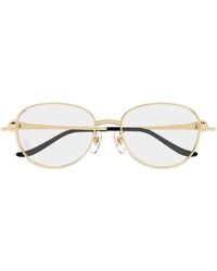 Cartier - Panthère De Cartier Round-Frame Glasses - Lyst