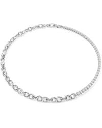 Swarovski - Matrix Crystal-Embellished Chain-Link Necklace - Lyst