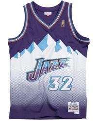 Mitchell & Ness - Karl Malone Nba Utah Jazz 1996 Road Swingman Tanktop - Lyst