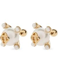 CASABLANCA - Lotus Pearl Studs - Lyst