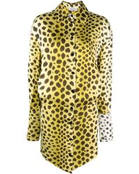 The Attico - Leopard-patterned Shirt Dress - Lyst