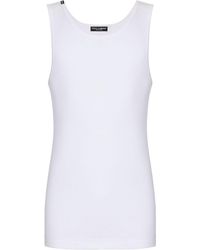 Dolce & Gabbana - Camiseta de tirantes lisa - Lyst