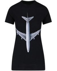 ERL - T-Shirt À Imprimé Avion - Lyst