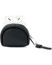 AllSaints - Rosalie Leather Airpod Case - Lyst