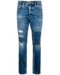DSquared² - Worker Wash Teddy Jeans - Lyst