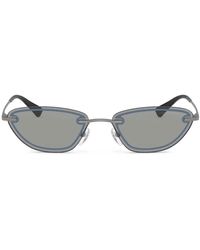 Emporio Armani - Oval-Frame Sunglasses - Lyst