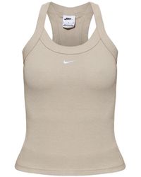 Nike - Ribbed-Knit Racerback Top - Lyst