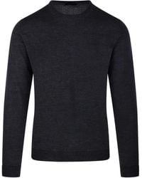 Roberto Collina - Crew-Neck Long-Sleeve Sweater - Lyst