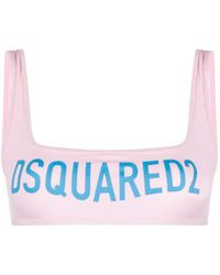 DSquared² - Top de bikini Technicolour estilo bandeau - Lyst