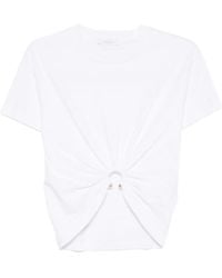 Rabanne - T-Shirt Met Ring Detail - Lyst