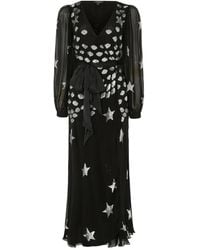 Temperley London - Etoile Sequin-Star Wrap Dress - Lyst