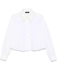 Fabiana Filippi - Camisa con apliques en el cuello - Lyst