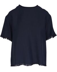 Antonelli - T-Shirt Mit Fransen - Lyst