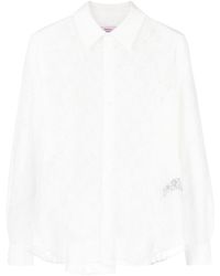 Martine Rose - Floral-lace Wrap Shirt - Lyst