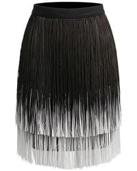 Gemy Maalouf - Tassel-Embellished Tiered Skirt - Lyst
