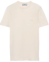 Prada - Camiseta Con Logo Estampado - Lyst