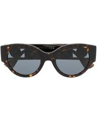 Versace - Medusa Head Tortoiseshell-Effect Sunglasses - Lyst
