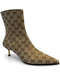 Gucci - Monogram Pattern Pumps - Lyst