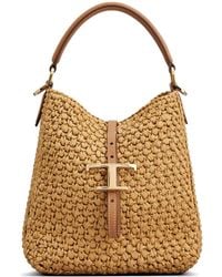 Tod's - Logo-Appliqué Tote Bag - Lyst