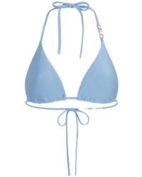 KARL LAGERFELD - Haut De Bikini Triangle À Liens Noués - Lyst