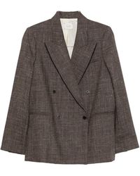 Alysi - Double-Breasted Peaked-Lapels Blazer - Lyst