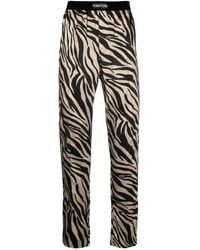 Tom Ford - Zebra-Print Silk Pyjama Bottoms - Lyst