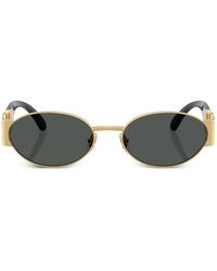 Versace - Oval-Frame Sunglasses - Lyst