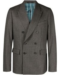 Paul Smith - Double-breasted Wool Blazer - Lyst