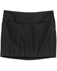 Dondup - Pinstripe-Pattern Mini Skirt - Lyst