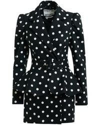 Essentiel Antwerp - Polka-Dot Belted Mini Dress - Lyst