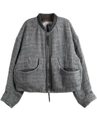 Ziggy Chen - Zip-Up Bomber Jacket - Lyst