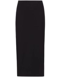 Dolce & Gabbana - High-Waisted Straight Midi Skirt - Lyst