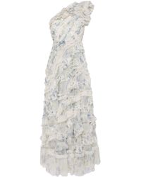 Needle & Thread - Summer Posy Aaliyah One-shoulder Gown - Lyst