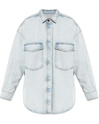 American Vintage - Joybird Denim Blouse Met Opgestikte Zak - Lyst