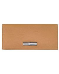 Longchamp - Roseau Textured Leather Wallet - Lyst